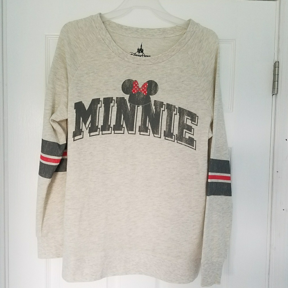 Beige Minnie Mouse ears spirit jersey sweater
